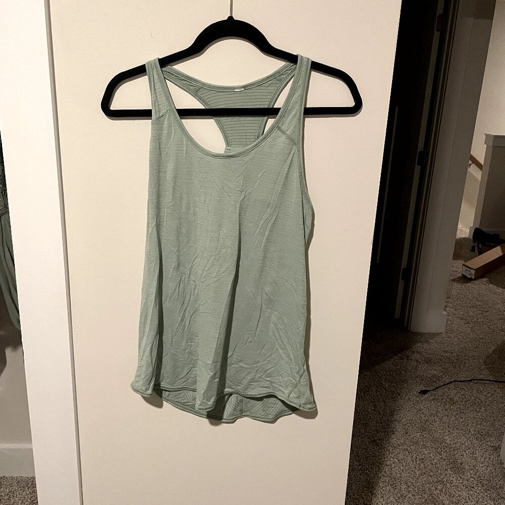 Lululemon light green tank top